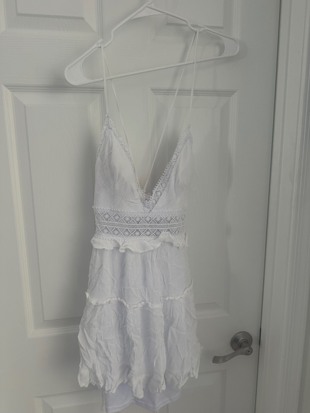 Lave Back Ruffled Dress